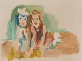 Oskar Kokoschka, Zwei Kinder (zwei Mädchen)