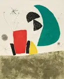 Joan Miró, Aus: Espriu - Miró, 1975, Colour aquatint etching and carborundum on firm Guarro wove paper with publisher's blindstamp
