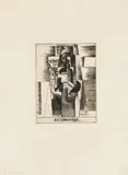 Louis Marcoussis, Le Comptoir, 1920, Etching on wove paper