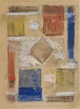Bart van der Leck, Ohne Titel, Circa 1930, Watercolour, coloured chalk, and charcoal on drawing paper