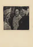 Emil Nolde, Schriftgelehrte, 1911, Etching on laid paper with watermark "VAN GELDER ZONEN"