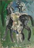 Anton Räderscheidt, Luxemburg, 1948, Oil on canvas, relined