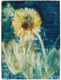 Sonnenblume im Mondlicht by Christian Rohlfs, 1934, Water tempera and coloured chalk on watercolour laid paper with watermark "PM FABRIANO", mounted on card, sold Nov 2019
