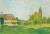 Lesser Ury, Schloss Reichartshausen (Schloß im Park), 1924, Pastel on card
