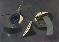 Das Raunen by Fritz Winter, 1950, Oil on paper on canvas, sold Nov 2019