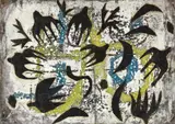 Simon Hantaï, Untitled, 1949, Oil on canvas