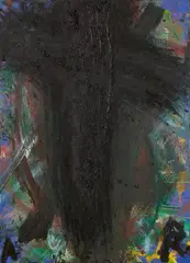 Untitled by Arnulf Rainer, Around 1984, Oil on card, sold Nov 2019