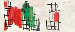 Untitled by Günther Förg, 2004, Acrylic on Masonite, sold Nov 2019