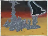 Jörg Immendorff, Untitled, 2002, Oil on canvas