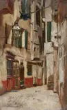 Max Liebermann, Venezianische Gasse nach rechts