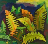 Karl Schmidt-Rottluff, Farnkraut, 1936, Oil on canvas
