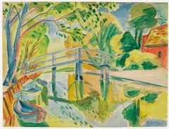 Mühlengraben by Max Pechstein, 1922, Watercolour on paper, sold Nov 2019