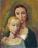 Karl Hofer, Mutter und Tochter, 1944, Oil on canvas