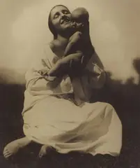 Rudolf Koppitz, Mutter und Kind, 1927, Vintage gelatin silver print