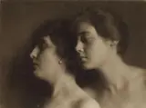 Baron Adolphe de Meyer, Untitled (Double Portrait), 1921, Vintage gelatin silver print