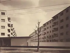 Weiße Stadt (Köln-Buchforst) by Werner Mantz, 1929/30, Vintage gelatin silver print, sold Nov 2019