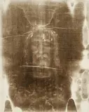 Giuseppe Enrie, Santo Volto del Divin Redentore (Particolare della S. Sindone), Torino, 1931, Vintage gelatin silver print toned