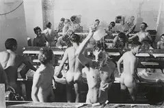 Morgen Duschen, Schlossschule Salem by Will McBride, 1963, Gelatin silver print, printed later, sold Nov 2019