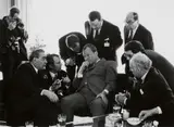 Barbara Klemm, Leonid Breschnew, Willy Brandt, Bonn