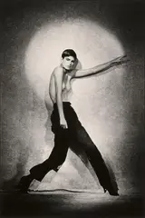 Peter Lindbergh, Lynne Koester, Pin up studio, Vogue Italy, 1984, Gelatin silver print