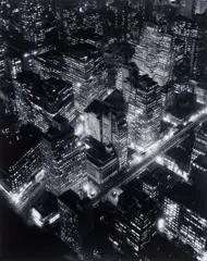 Berenice Abbott, Nightview, New York, 1932, Gelatin silver print, printed later