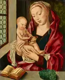 The Virgin in an Interior with an Open Book by German or Netherlandish School early 16th century, Oil on panel, sold Nov 2019