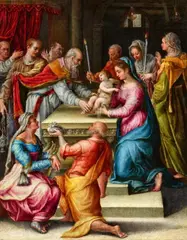 The Circumcision of Christ by Taddeo Zuccari, Oil on copper, offered Nov 2019