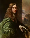 Jürgen Ovens, Portrait of a Young Gentleman in Green with a Hunting Hound, Oil on canvas (relined)