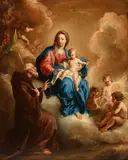 Giovanni Odazzi, The Vision of Saint Francis of Paola, Oil on copper