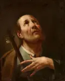 Giuseppe Angelini, The Head of a Saint, Oil on canvas (relined)