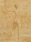 Bacchanalia Scene by Italian School 17th century, Brown ink and was, offered Nov 2019