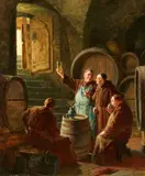Eduard von Grützner, Klar wie Gold, Oil on canvas (relined)
