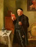 Eduard von Grützner, A Reading Cleric
