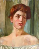 Wilhelm Trübner, Portrait of Fräulein St., Oil on canvas