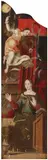 German School early 17th century, Altar Panel with the Annunciation, Oil on panel