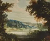 Panoramic Hilly Landscape by Netherlandish School 17th century, Oil on canvas (relined), sold Sep 2019