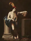 copy after Guido Reni, David with the Head of Goliath, Oil on canvas (relined)