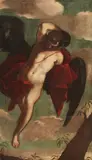 Venetian School 17th century, Ganymede, Oil on canvas (edges relined)