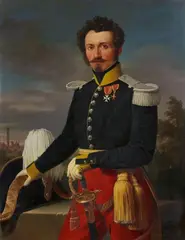 Clemente Alberi, Portrait of Franz von Weber, Officer in the Papal Service, Oil on canvas