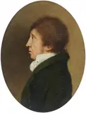 Portrait of the Lawyer and Draughtsman Franz Meyer aus Rheine by Johann Christoph Rincklake, Oil on panel, offered Sep 2019
