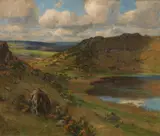 Fritz von Wille, Landscape in the Eifel, Oil on canvas