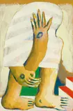 Horst Antes, Türhüter, 1966, Acrylic and pencil on card