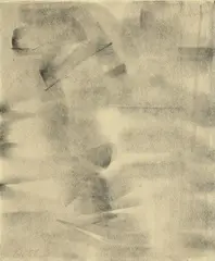 Norbert Kricke, 58/024, 1958, Charcoal on paper