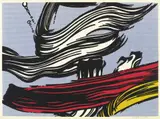 Roy Lichtenstein, Brushstrokes, 1967, Colour silkscreen on paper