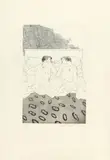 David Hockney, Two boys aged 23 and 24, 1966/1967, Etching on card