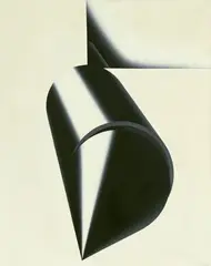 Rune Mields, B 36, 1970, Aquatec on canvas