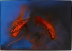 Light Rain by Otto Piene, 1976, Gouache and traces of fire on card, sold Jun 2019