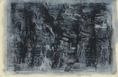 Jan Schoonhoven, Untitled, 1957, India ink and gouache on paper