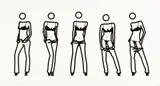 Bijou gets undressed. 6 by Julian Opie, 2004, Silkscreen on card, sold Jun 2019