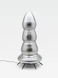 Paul McCarthy, Brancusi Tree (silver), 2007, Self-inflating mylar fabric sculpture with integrated fan. Height approx